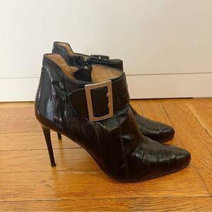 Gianmarco Lorenzi Leather Heel Booties